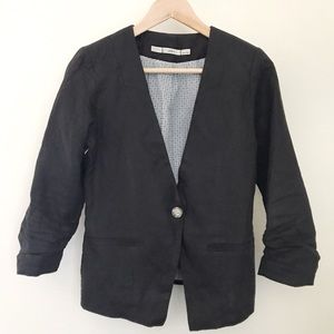 Gibson - Linen Blazer in Charcoal